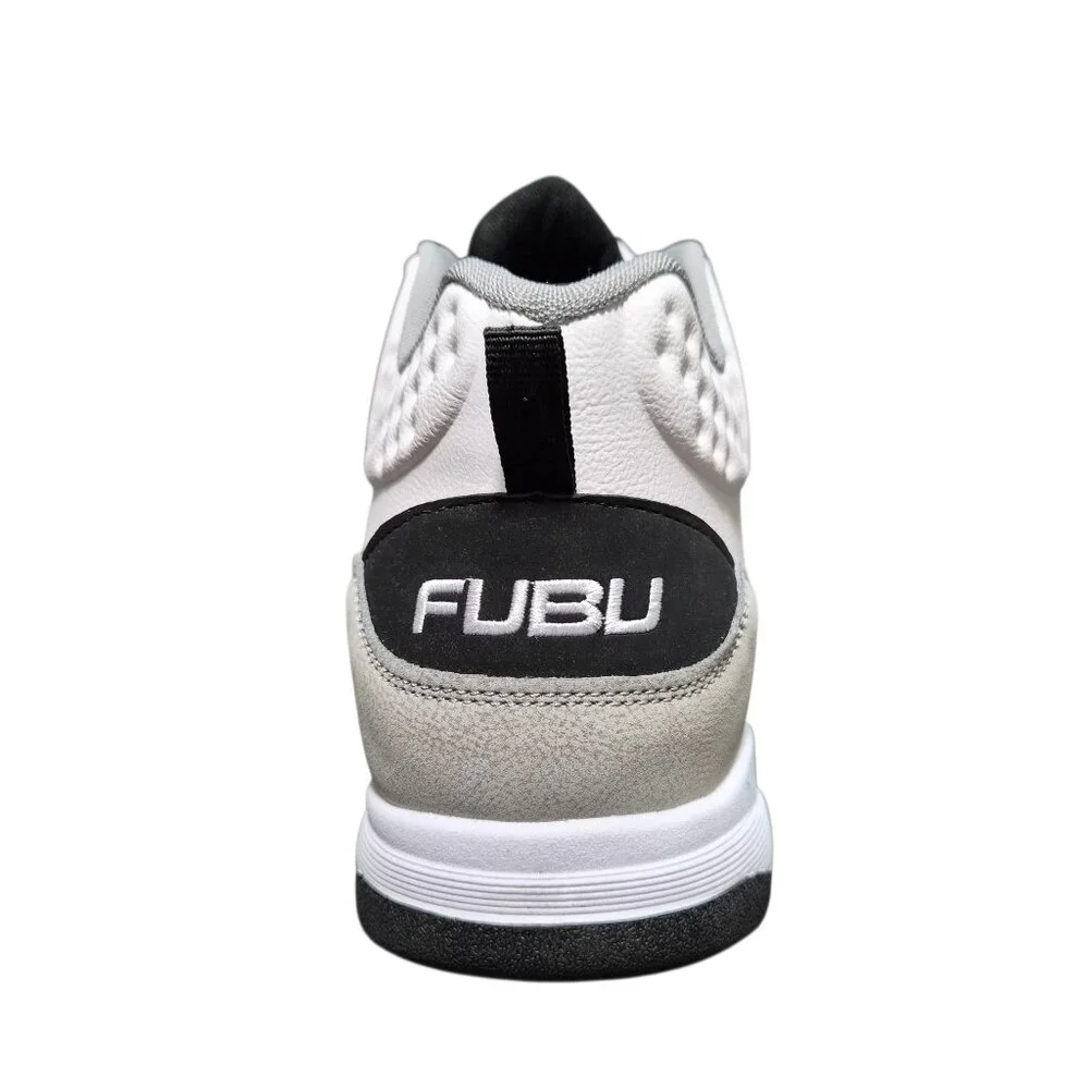 FUBU Men's Hustle Athletic Leisure Sneakers Cushioning Size 13 Lace-Up White